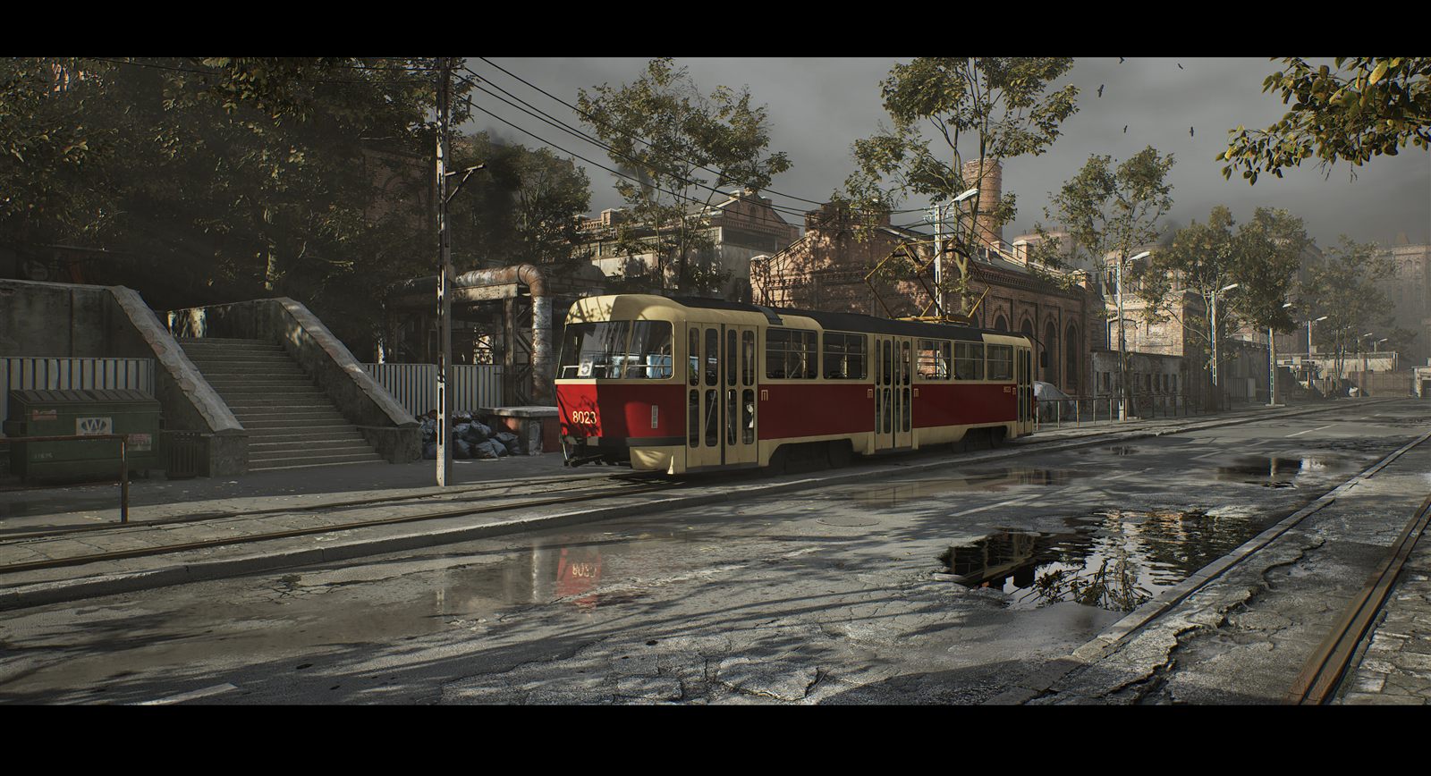 Old tram district environment
